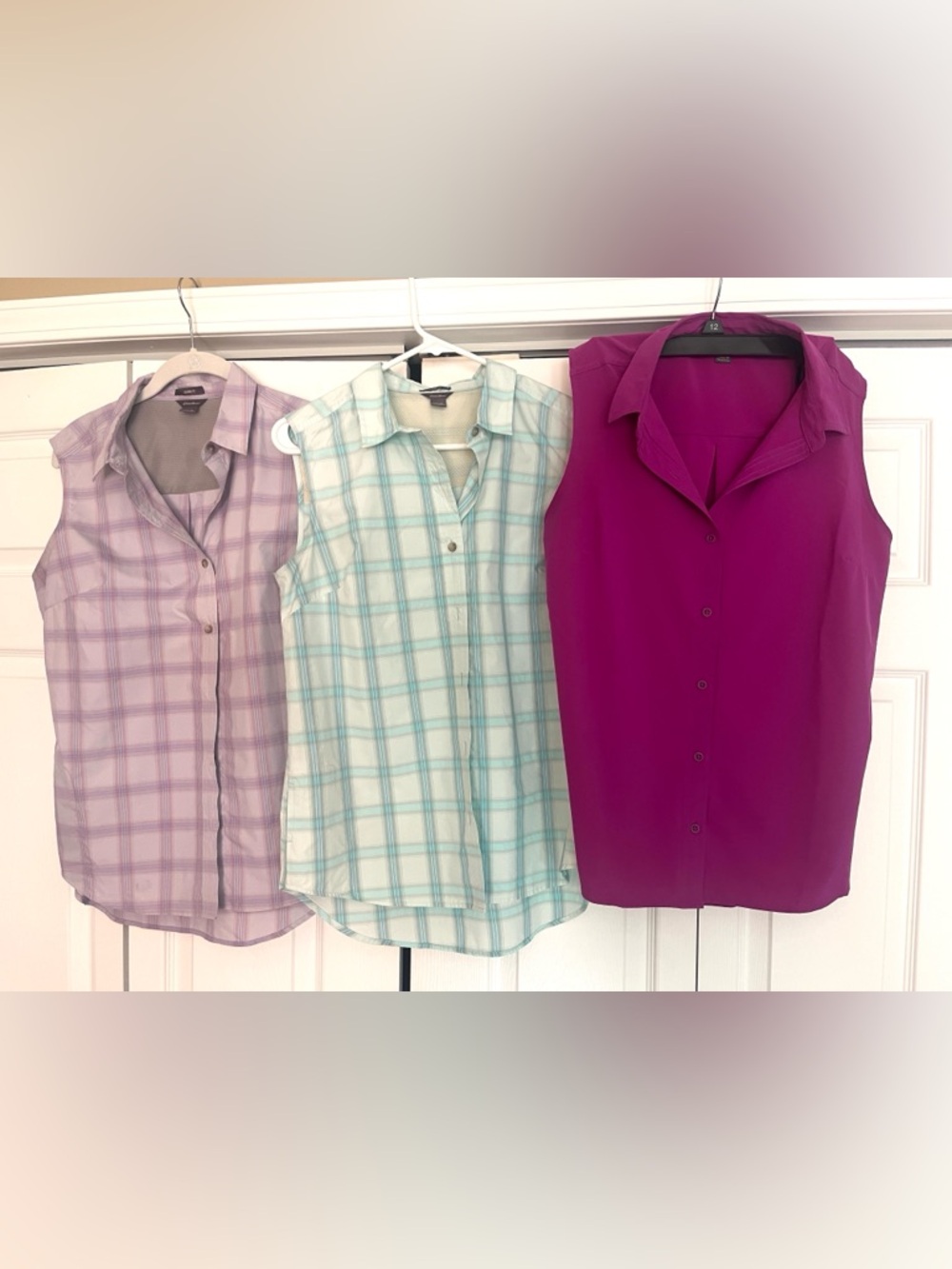 Lot of 3 Eddie Bauer Womens Lightweight Sleeveless Tops Size Medium